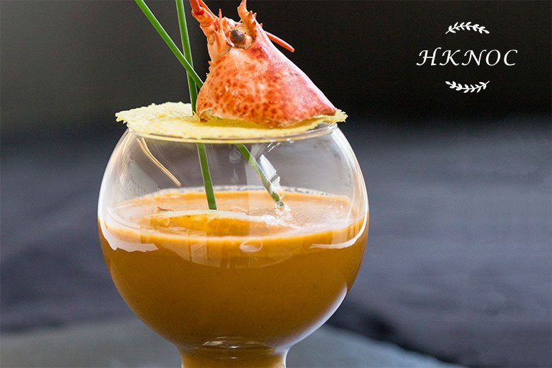 龍蝦濃湯配干邑鮮奶油