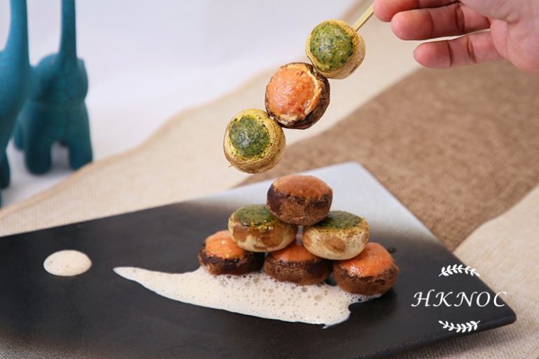 香辣鮮蝦蓉釀蘑菇