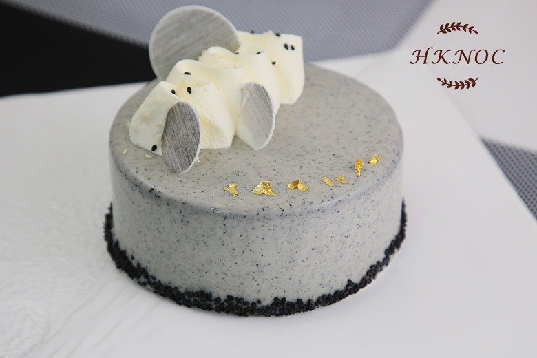 黑芝麻熱情果芝士蛋糕