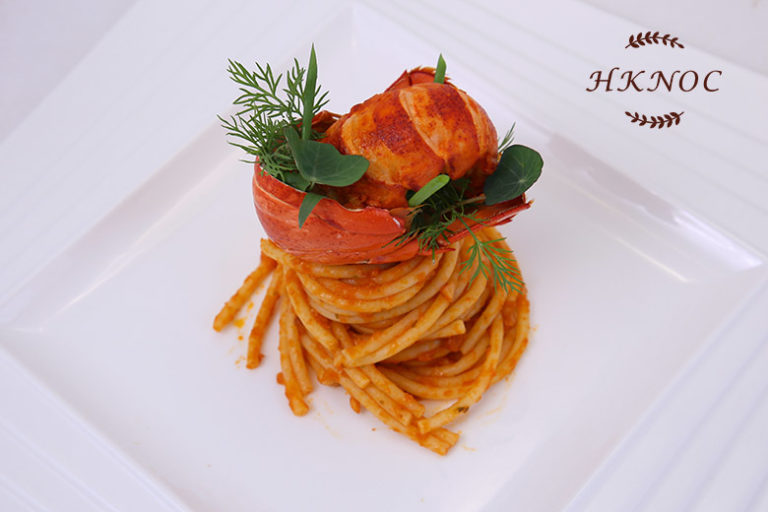 意大利通心長意粉配香煎龍蝦