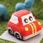 立體Q版跑車翻糖蛋糕