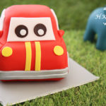 立體Q版跑車翻糖蛋糕