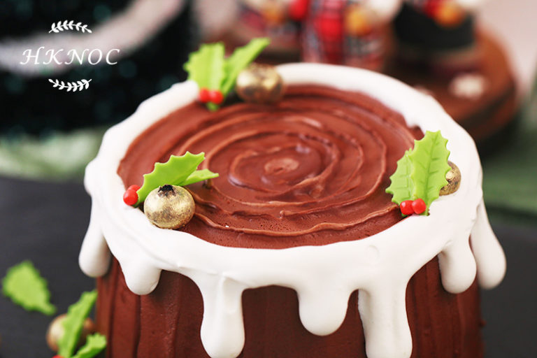 聖誕樹幹流心蛋糕