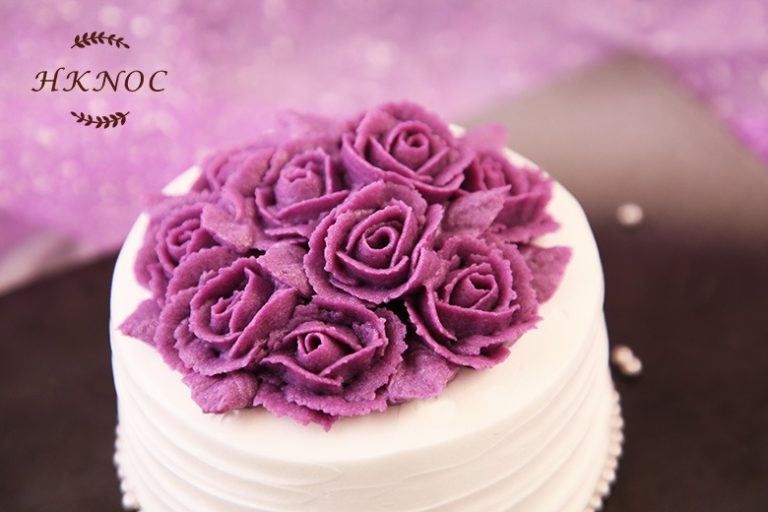 紫薯裱花蛋糕