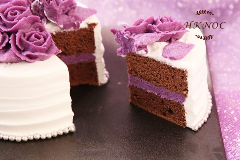 紫薯裱花蛋糕