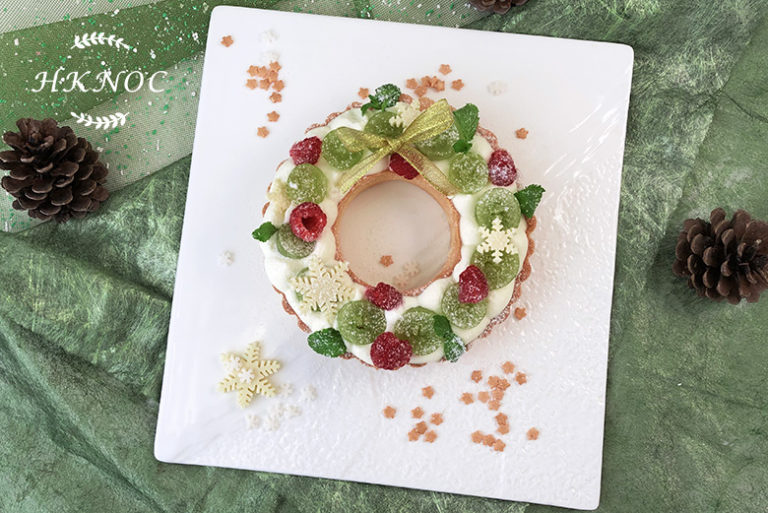 聖誕環紅桑子青提忌廉吉士撻