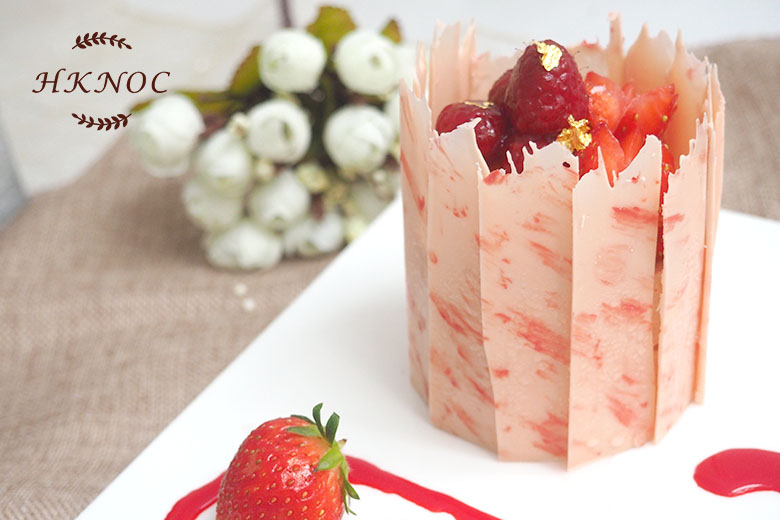 香檳熱情果慕絲配巧克力