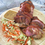 烤鹹豬手配芥末蜜糖汁及椰菜沙律