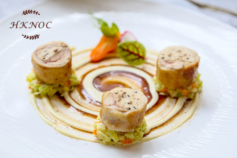 野菌慕斯釀雞卷