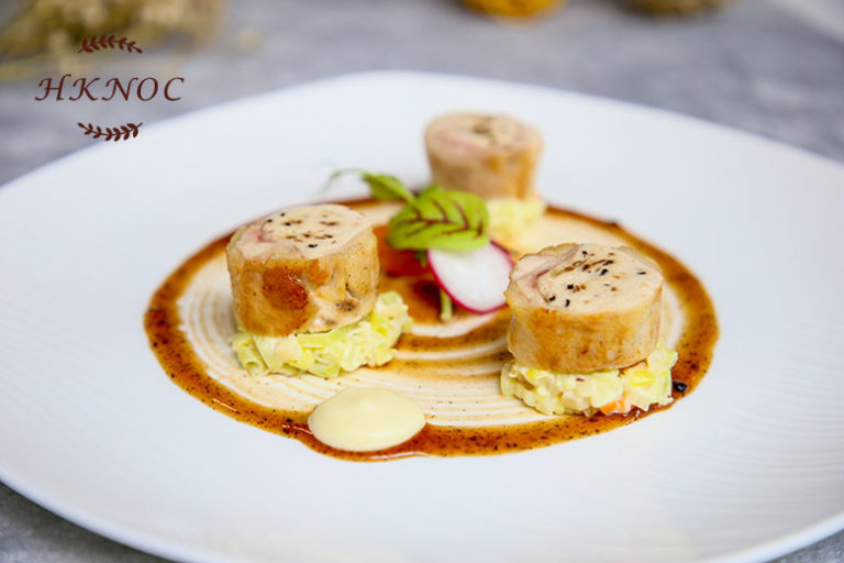 野菌慕斯釀雞卷