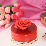 愛的綻放紅玫瑰蛋糕