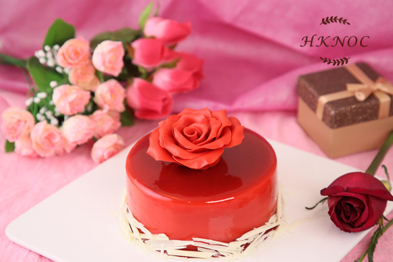 愛的綻放紅玫瑰蛋糕