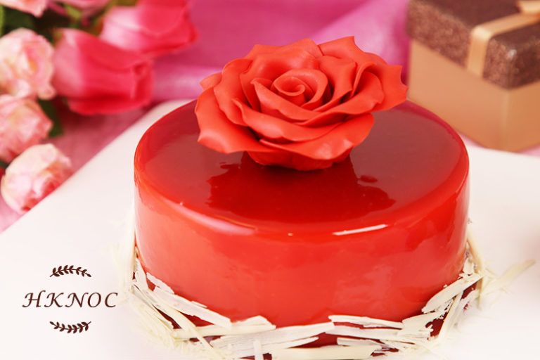 愛的綻放紅玫瑰蛋糕