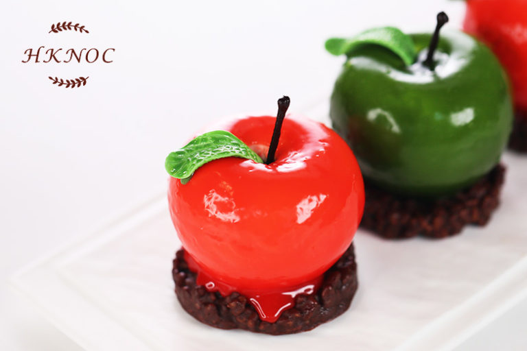 青蘋果慕斯配巧克力果仁脆片3