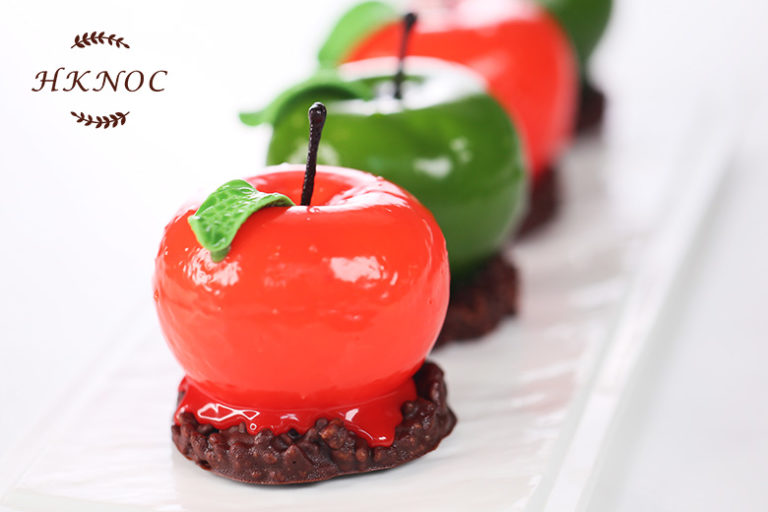 青蘋果慕斯配巧克力果仁脆片2