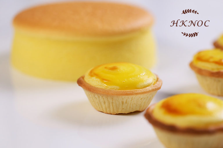 日式輕芝士蛋糕配半熟流心芝士撻