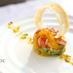 龍蝦牛油果芒果沙律配薄荷茶珍珠果凍2