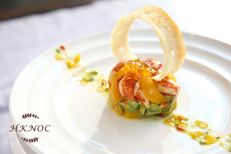 龍蝦牛油果芒果沙律配薄荷茶珍珠果凍2