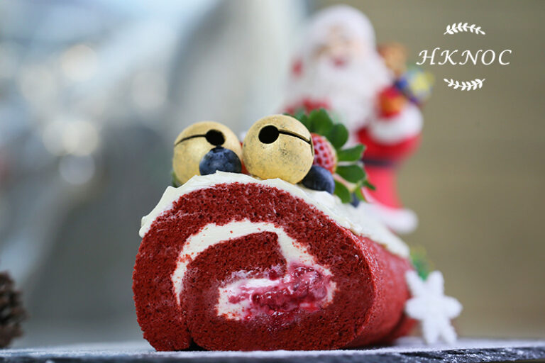 紅絲絨朱古力紅桑子蛋糕卷