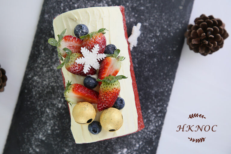 紅絲絨朱古力紅桑子蛋糕卷