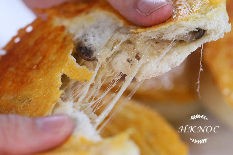 雙重芝士蘑菇燒餅