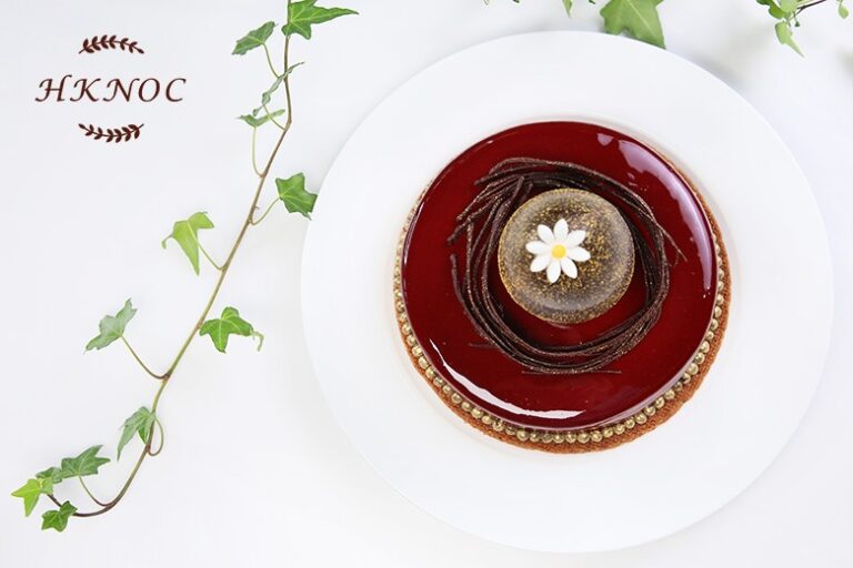 法式紅桑子朱古力慕士淋面蛋糕