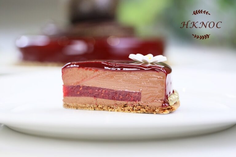 法式紅桑子朱古力慕士淋面蛋糕