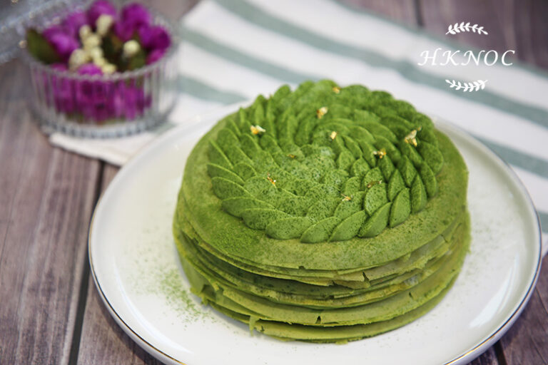 法式宇治抹茶紅豆千層蛋糕