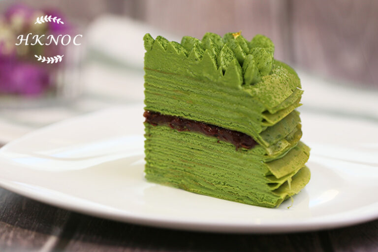 法式宇治抹茶紅豆千層蛋糕