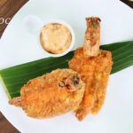 香辣千島醬大蝦多士拼牛肉咖哩角