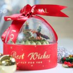 抹茶紅豆脆脆水晶球聖誕蛋糕