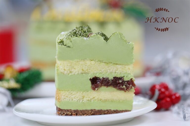 抹茶紅豆脆脆水晶球聖誕蛋糕