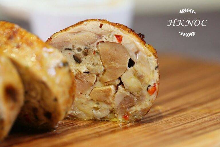 野菌蘑菇鴨肝釀雞卷