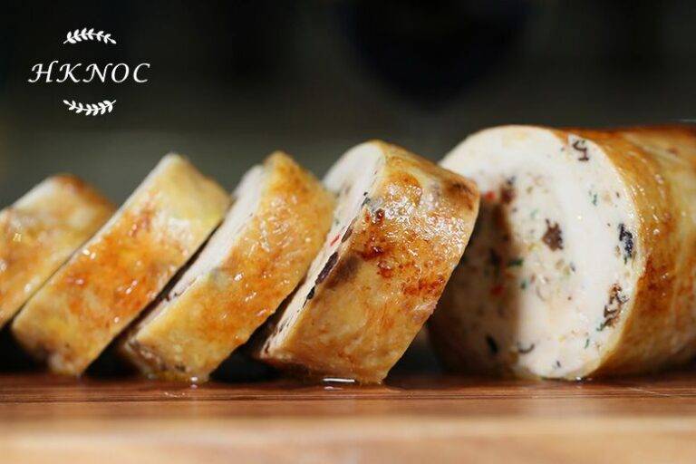 野菌蘑菇鴨肝釀雞卷1