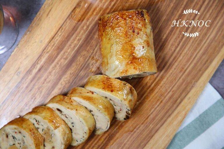 野菌蘑菇鴨肝釀雞卷2