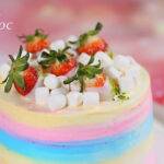 草莓彩虹蛋糕