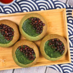 綠茶紅豆麻糬法式布甸麵包