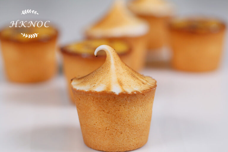 德式熱情果撻配火焰雪山熱情果撻