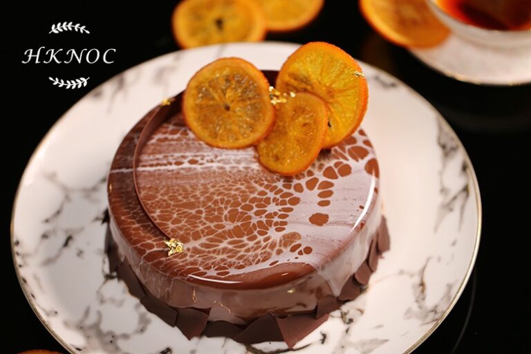 香橙果醬朱古力鏡面蛋糕