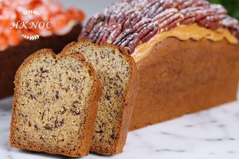 甘筍磅蛋糕配忌廉芝士餡&香蕉山合桃磅蛋糕配焦糖醬