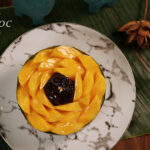 芒果椰汁黑糯米蛋糕