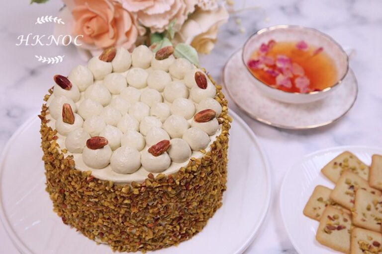 三重開心果戚風蛋糕配開心果瓦片