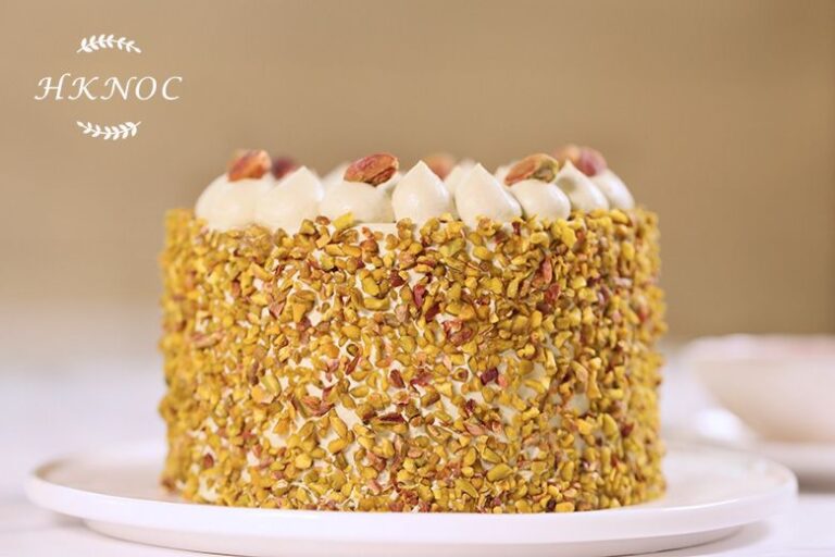 三重開心果戚風蛋糕配開心果瓦片