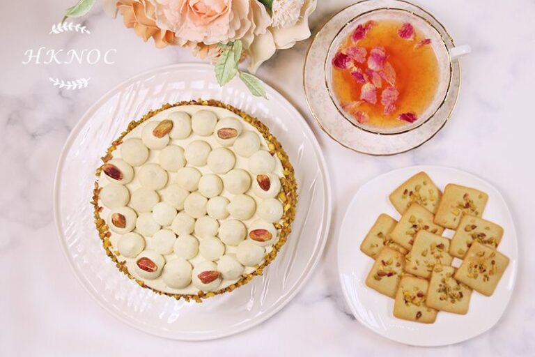 三重開心果戚風蛋糕配開心果瓦片