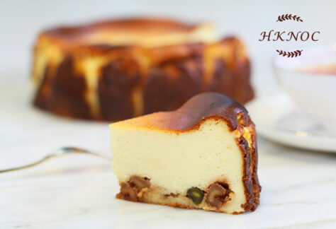 焦糖果仁巴斯克芝士蛋糕